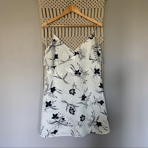 Alice + Olivia Bess Floral Ruffle Slip Dress - Picture 2 of 16